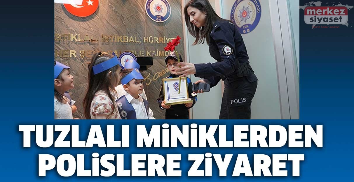 Tuzlalı miniklerden polislere ziyaret