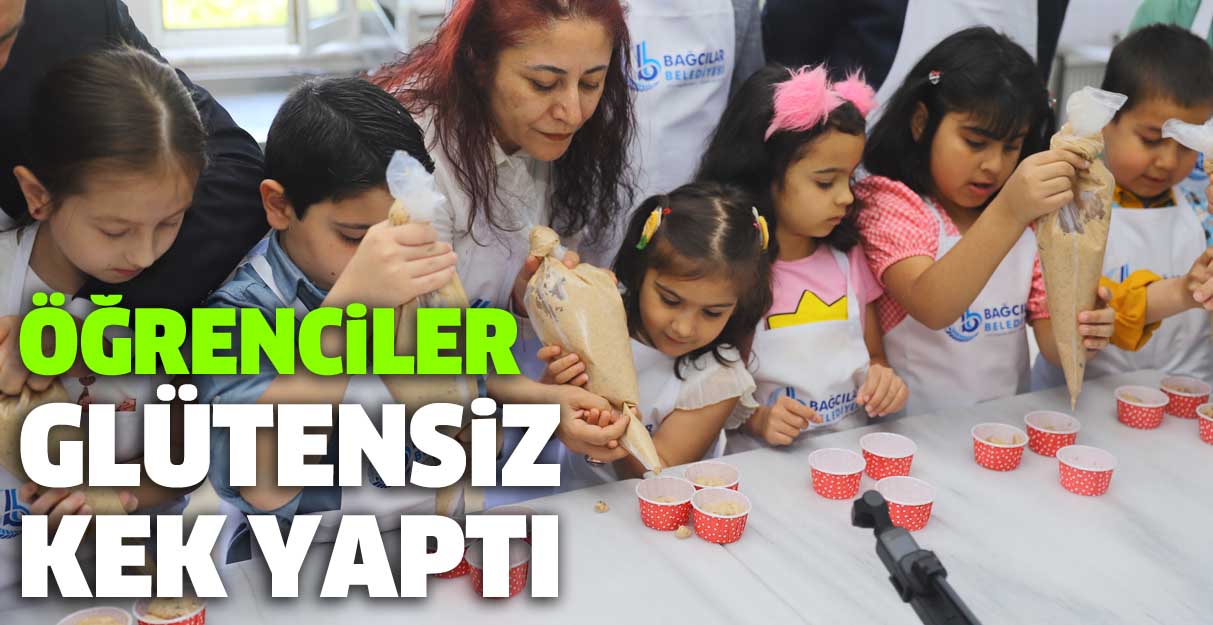 Öğrenciler glütensiz kek yaptı