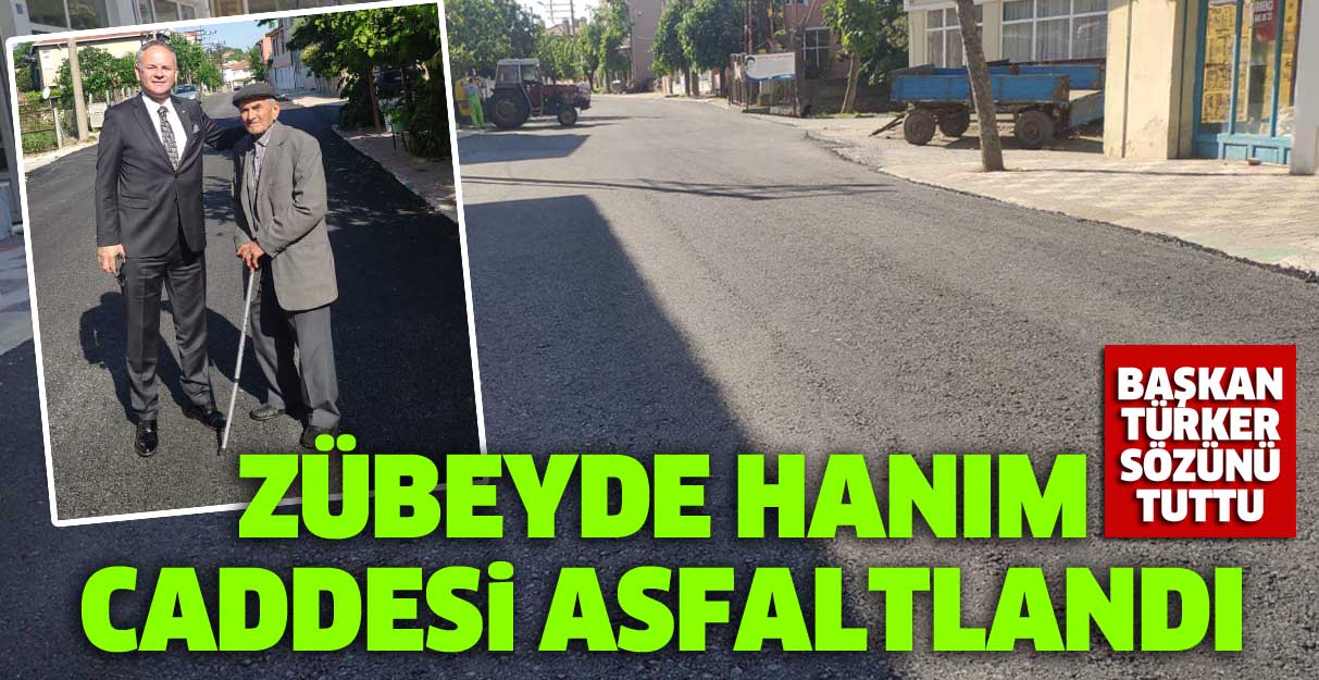 Başkan Türker sözünü tuttu