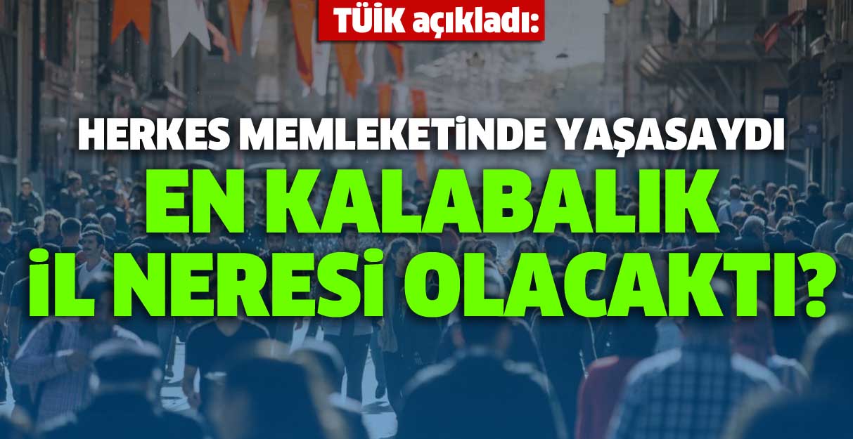 Herkes memleketinde yaşasaydı en kalabalık il neresi olacaktı?