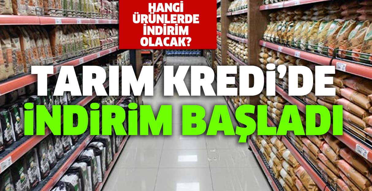 Tarım Kredi’de indirim başladı