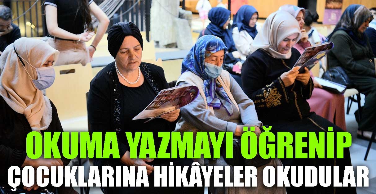 Okuma yazmayı öğrenip çocuklarına hikayeler okudular