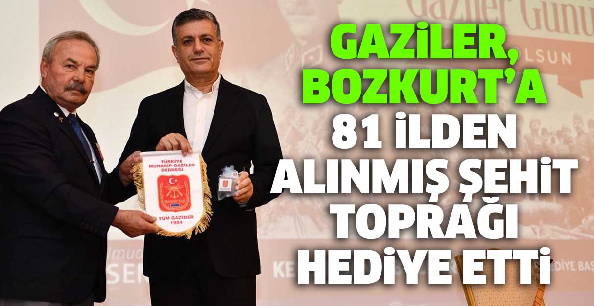 Gaziler, Bozkurt’a 81 ilden alınmış şehit toprağı hediye etti