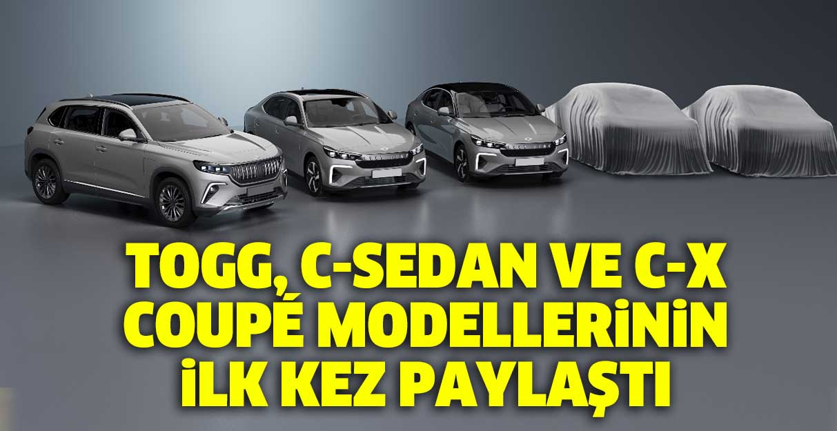 Togg, C-Sedan ve C-X Coupé modellerinin görsellerini ilk kez paylaştı