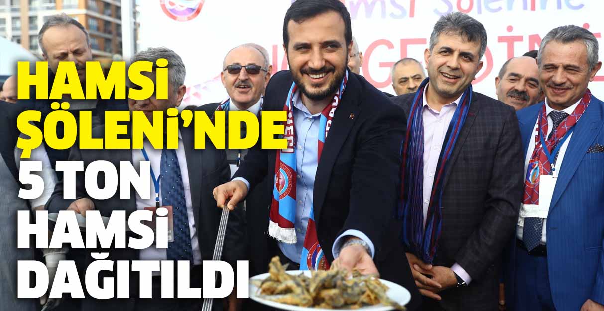 Hamsi Şöleni’nde 5 ton hamsi dağıtıldı