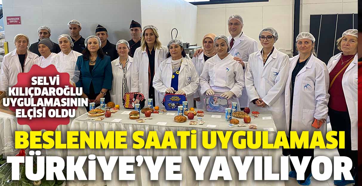 Beslenme Saati Uygulaması Türkiye’ye yayılıyor