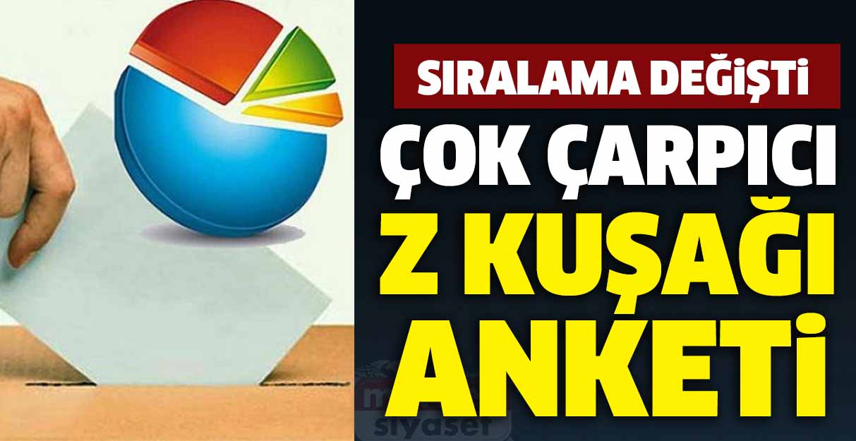 Çok çarpıcı Z kuşağı anketi