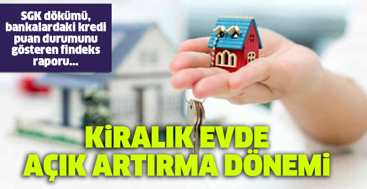 Kiralık evde açık artırma dönemi