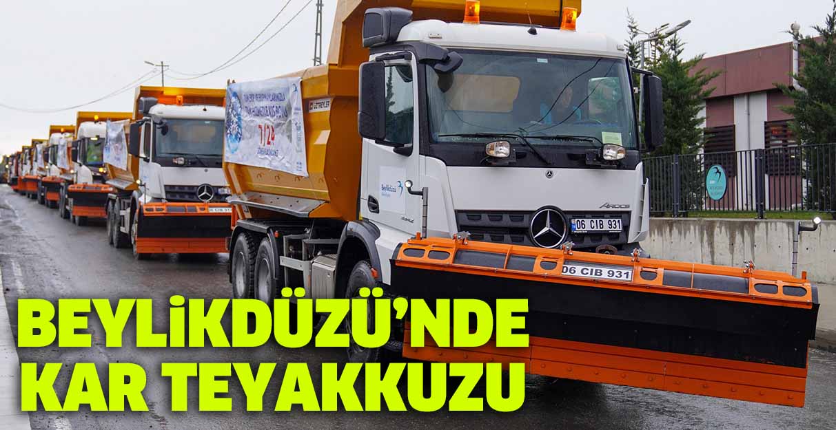 Beylikdüzü’nde kar teyakkuzu