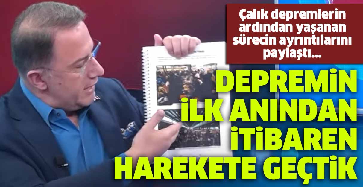 Çalık: Depremin ilk anından itibaren harekete geçtik