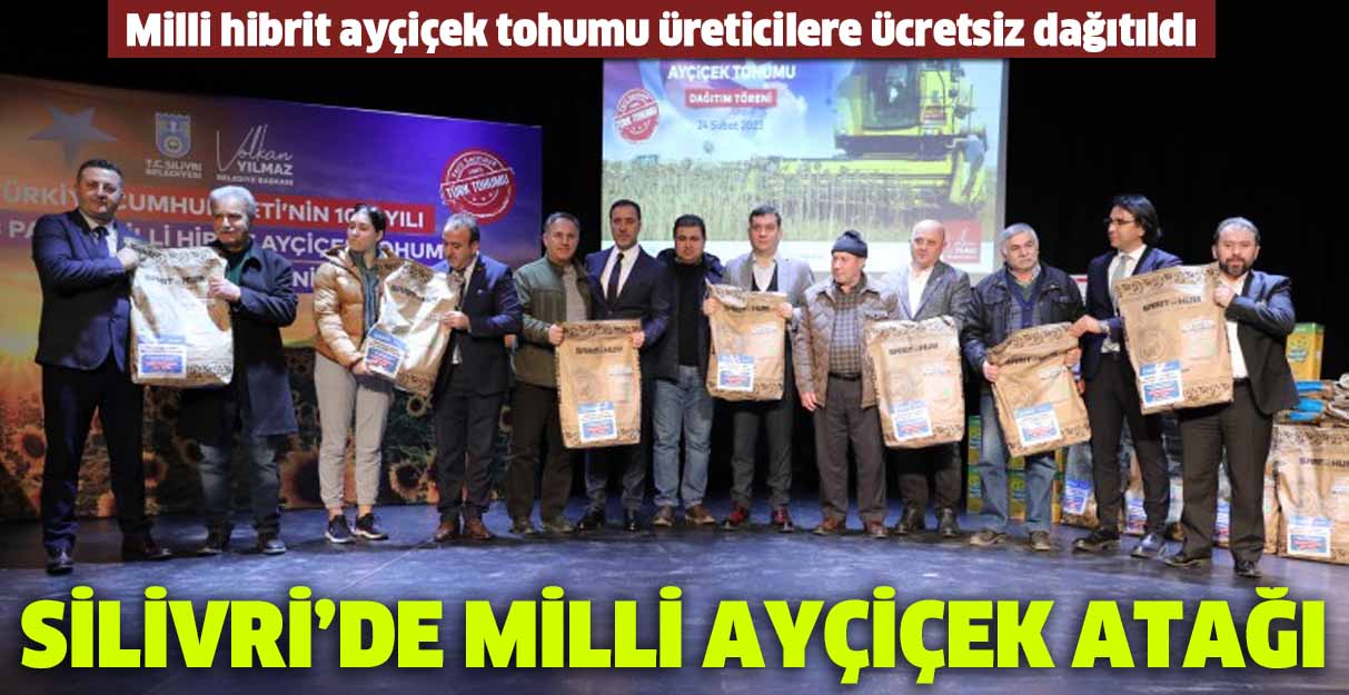 Silivri’de milli ayçiçek atağı