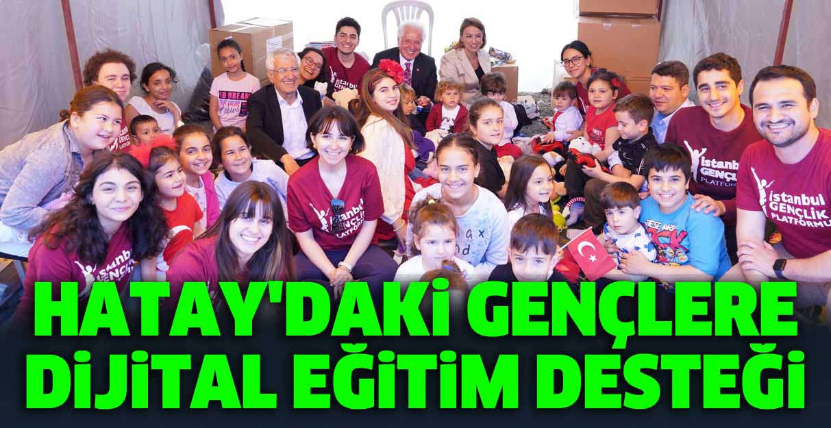 Hatay’daki gençlere dijital eğitim desteği