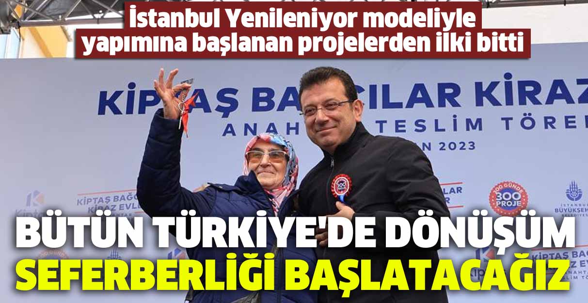 İstanbul Yenileniyor modeliyle yapımına başlanan projelerden ilki bitti