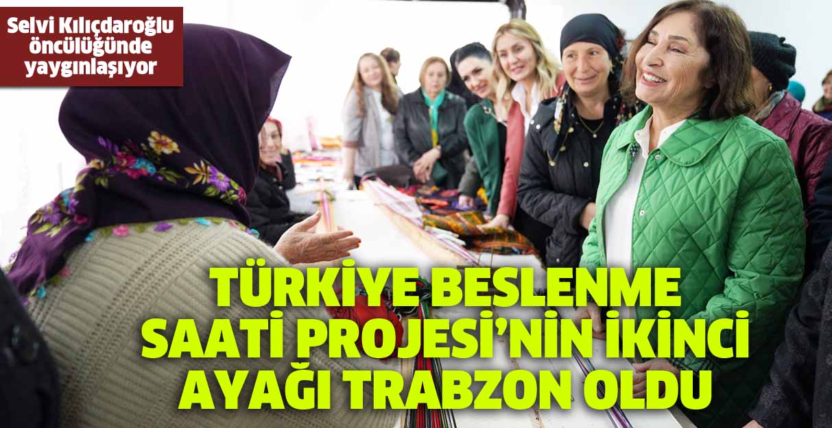 Türkiye Beslenme Saati projesinin ikinci ayağı Trabzon oldu