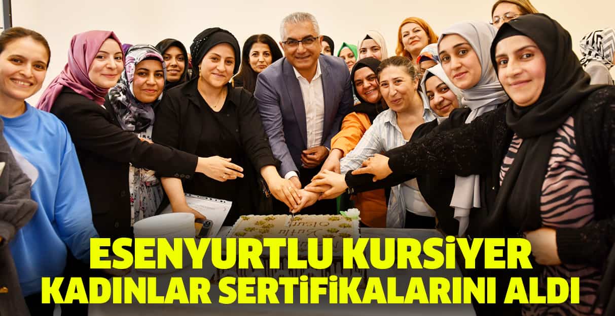 Esenyurtlu kursiyer kadınlar sertifikalarını aldı