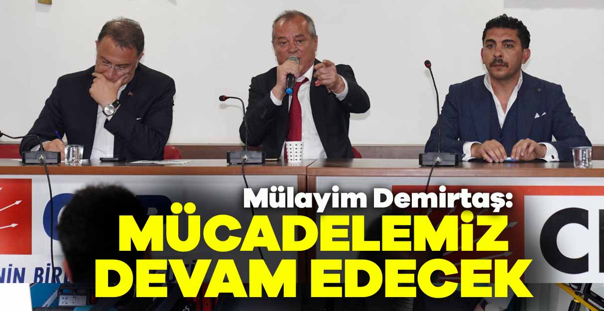 Mülayim Demirtaş: Mücadelemiz devam edecek