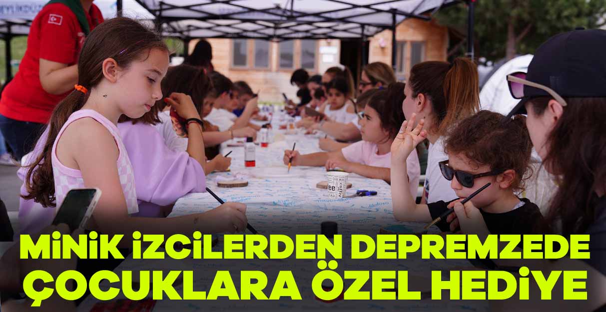 Minik izcilerden depremzede çocuklara özel hediye