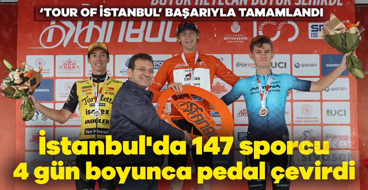 İstanbul’da 147 sporcu 4 gün boyunca pedal çevirdi