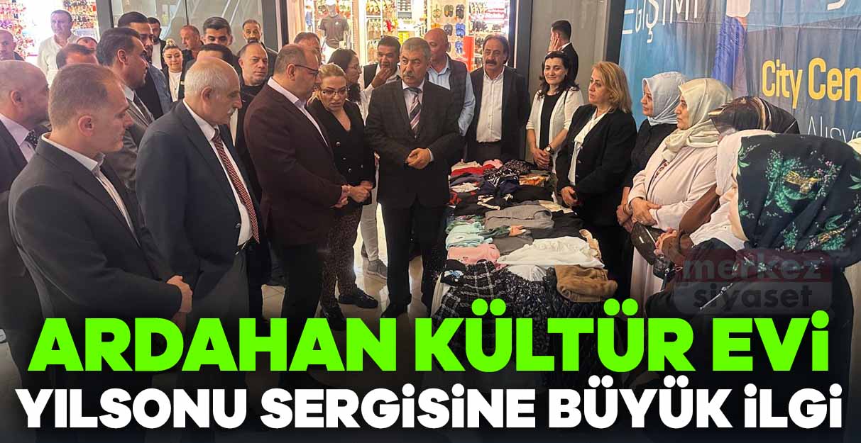 Ardahan Kültür Evi yılsonu sergisine büyük ilgi