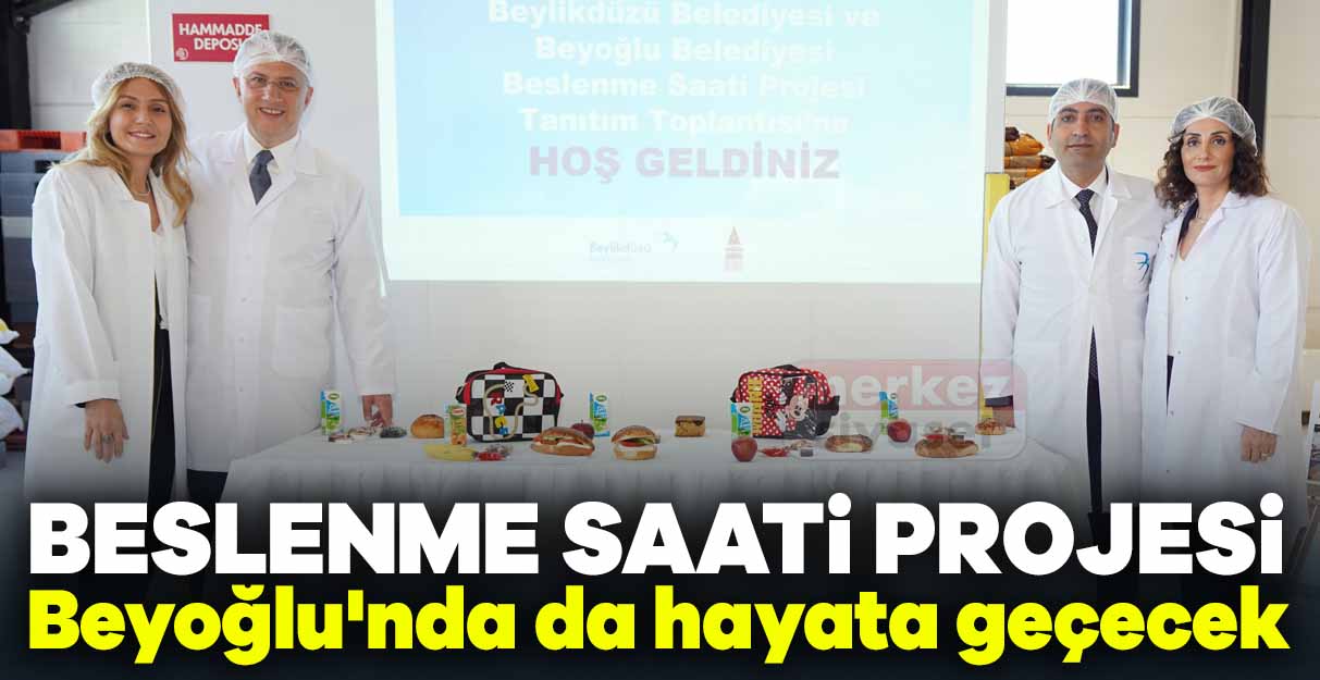 Beslenme Saati Projesi Beyoğlu’nda da hayata geçecek