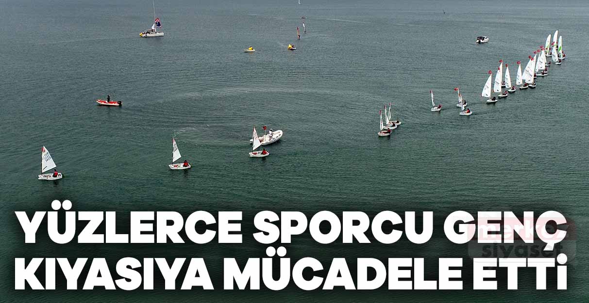 Yüzlerce sporcu genç kıyasıya mücadele etti