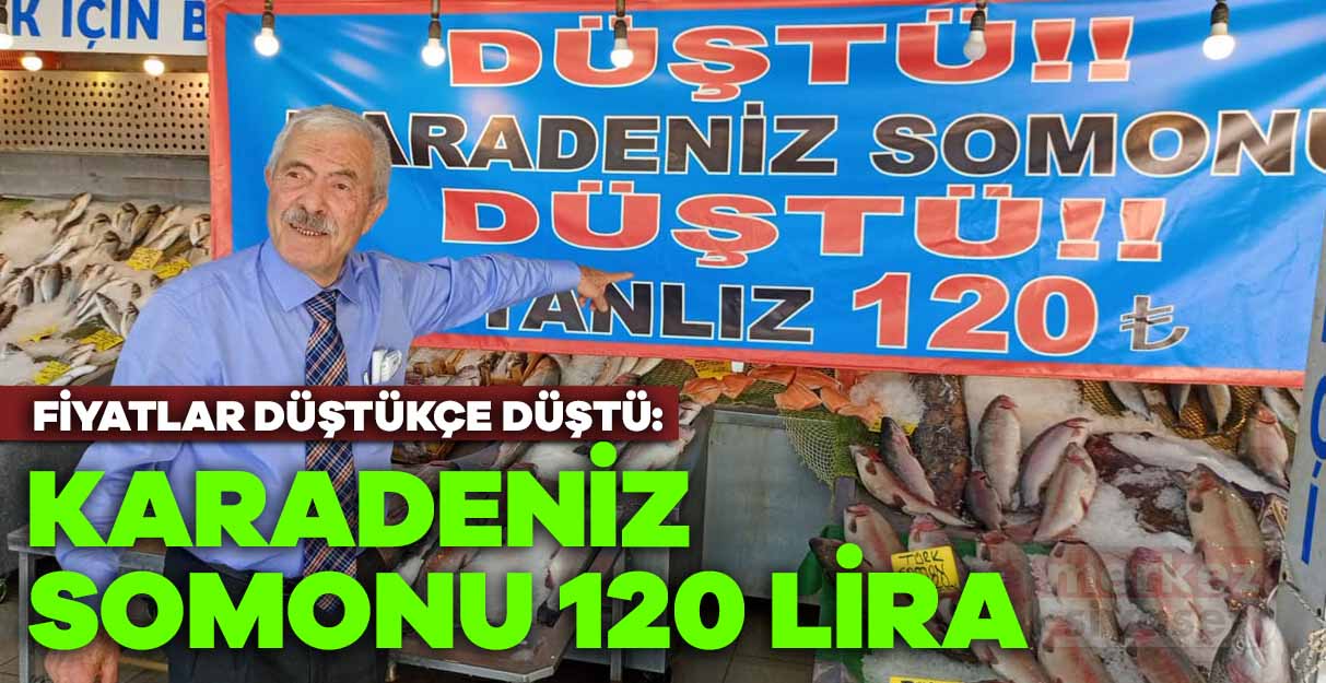 FİYATLAR DÜŞTÜKÇE DÜŞTÜ: KARADENİZ SOMONU 120 LİRA