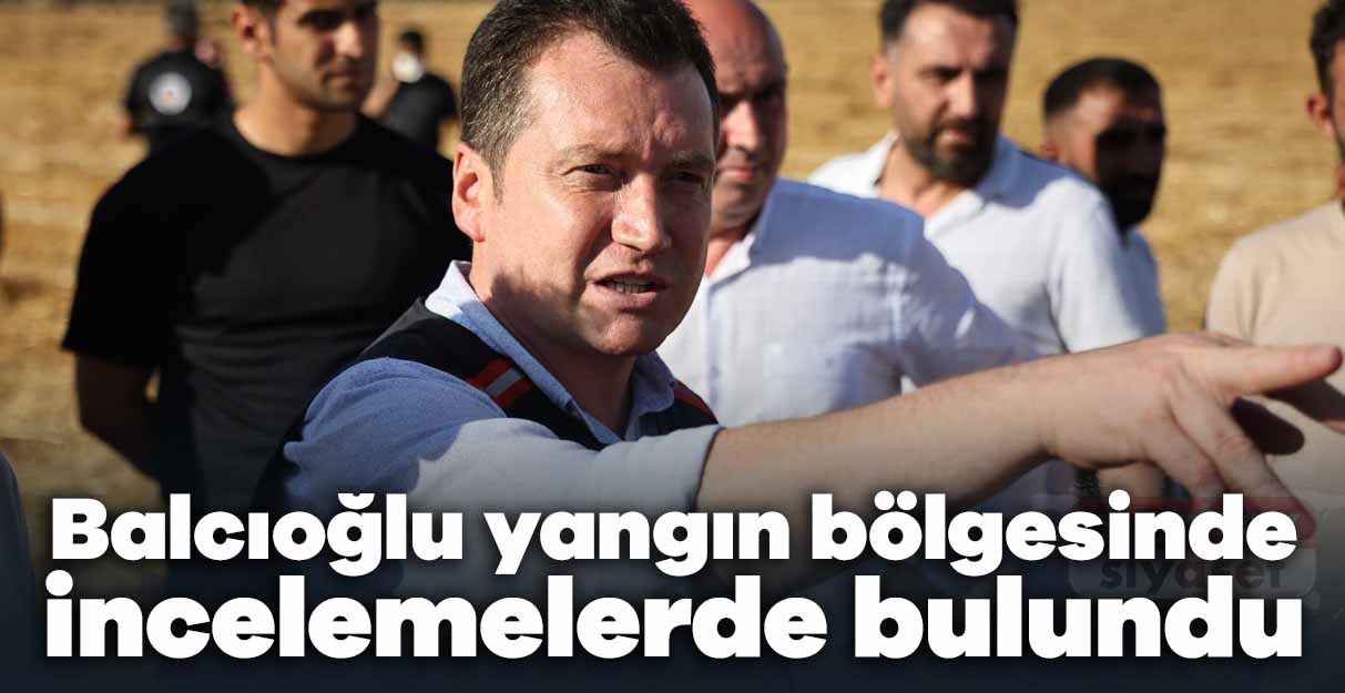 Bora Balcıoğlu yangın bölgesinde incelemelerde bulundu