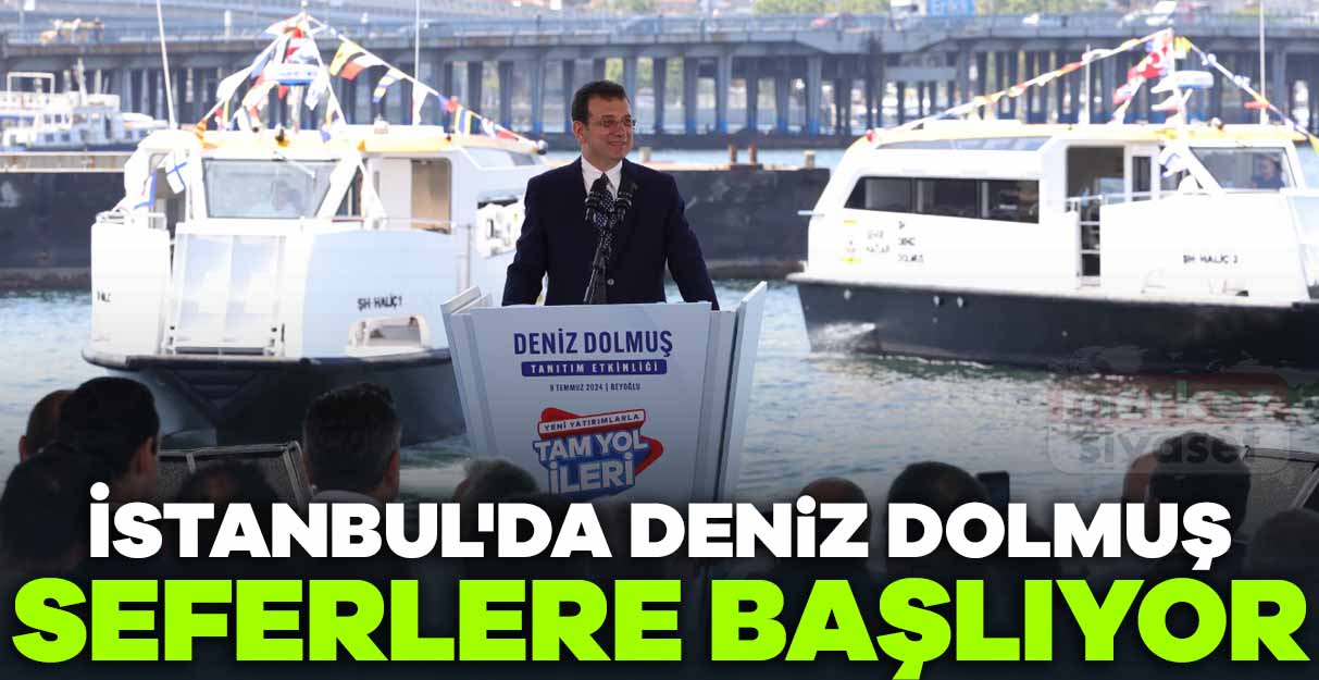 İstanbul’da Deniz Dolmuş seferlere başlıyor