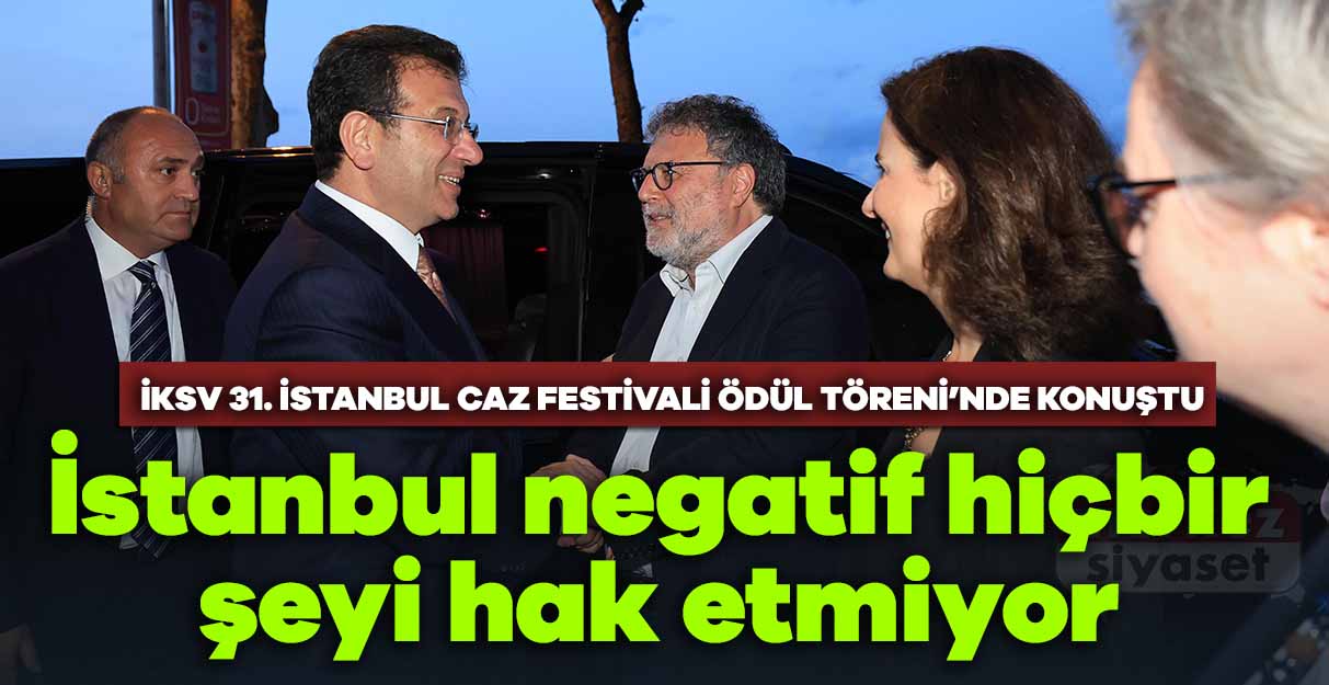 İmamoğlu: İstanbul negatif hiçbir şeyi hak etmiyor