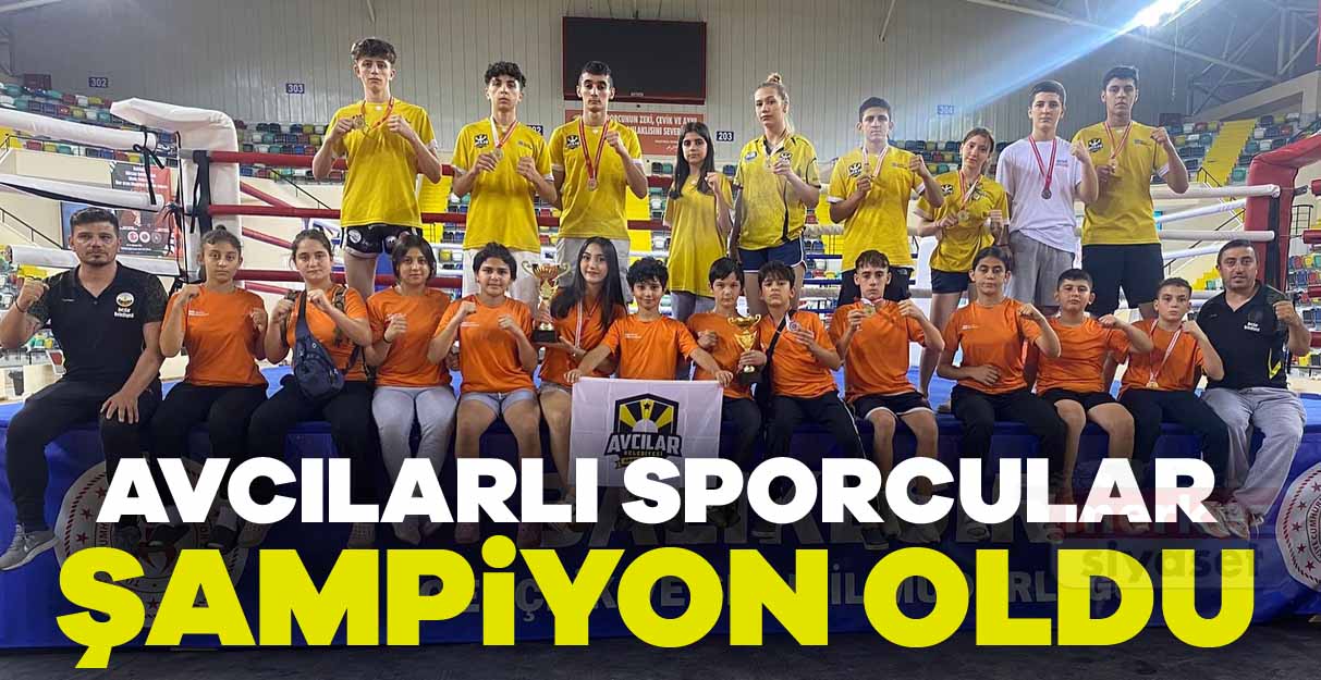 Avcılarlı sporcular 20 madalya ile şampiyon oldu