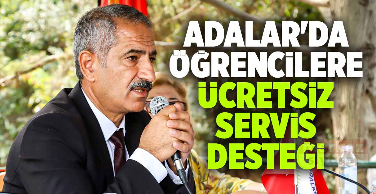 Adalar’da öğrencilere ücretsiz servisi desteği