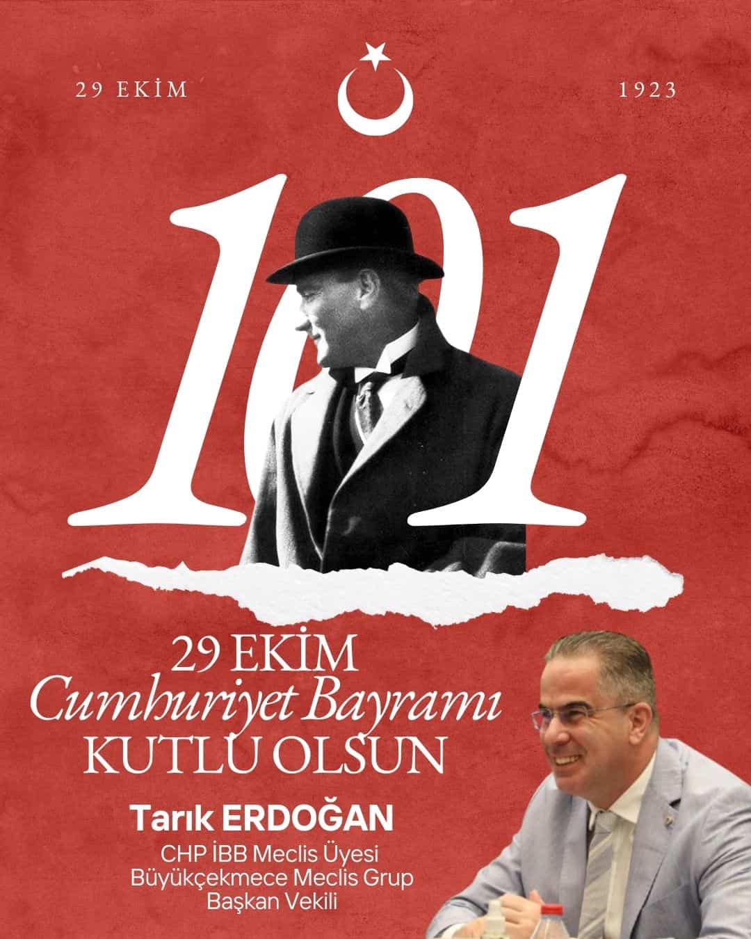 Tarık Erdoğan’dan 29 Ekim Cumhuriyet Bayramı mesajı