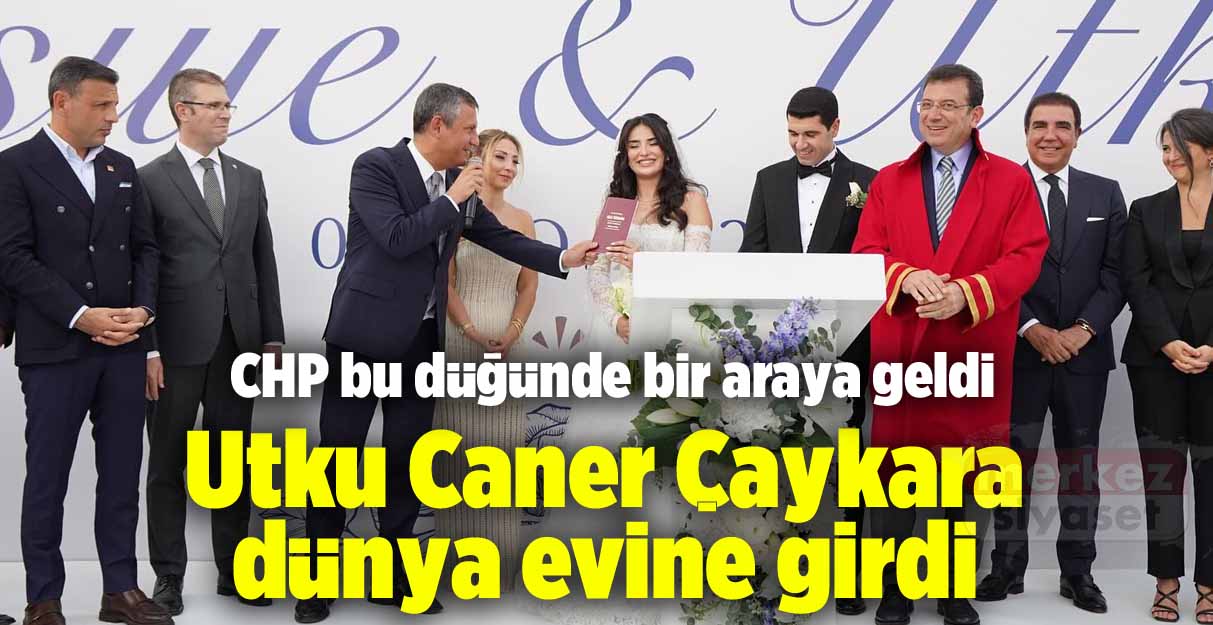 Utku Caner Çaykara dünya evine girdi