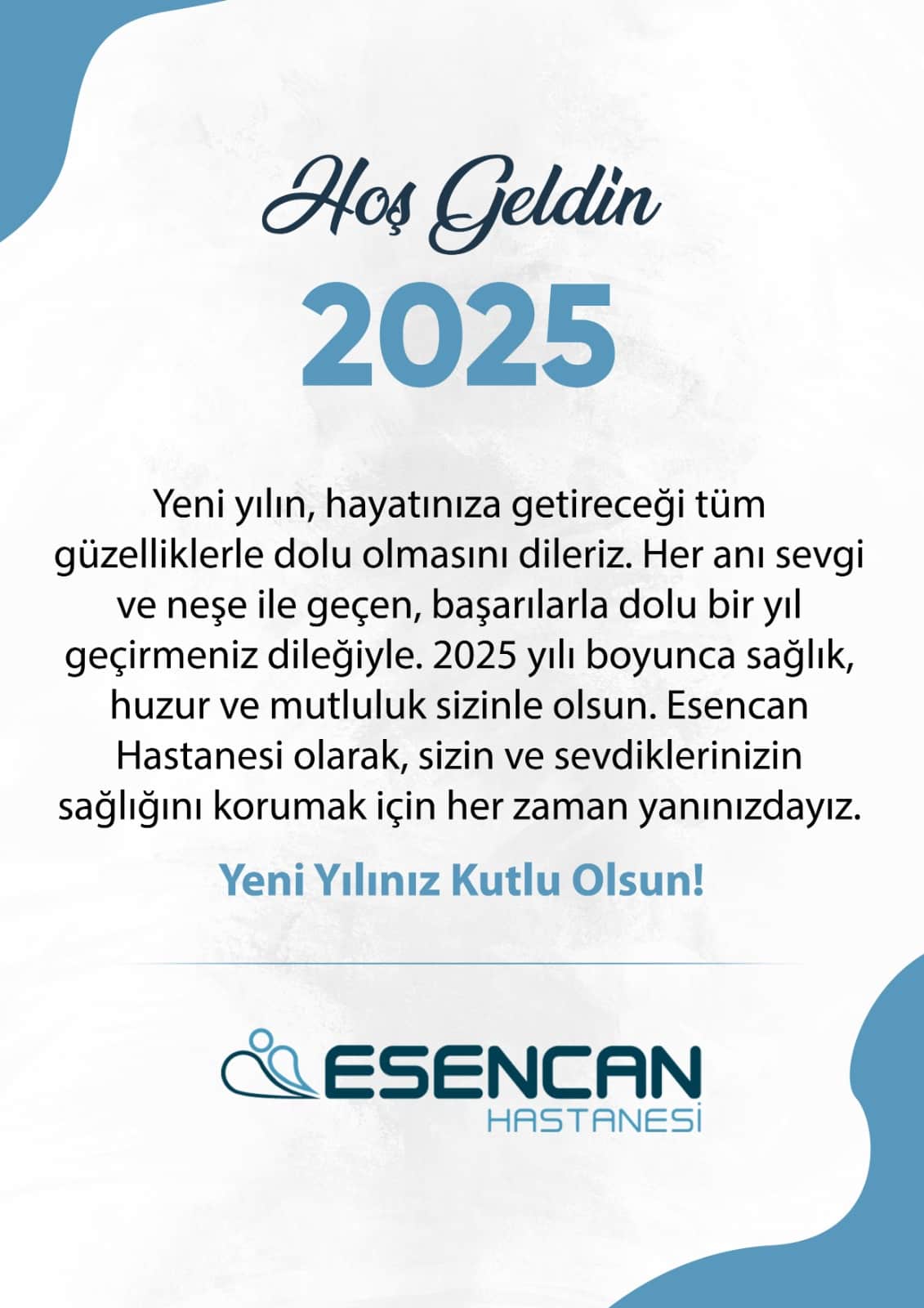 Esencan Hastanesi yeni yılı kutladı