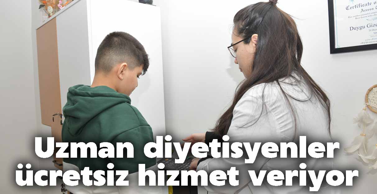 Uzman diyetisyenler ücretsiz hizmet veriyor