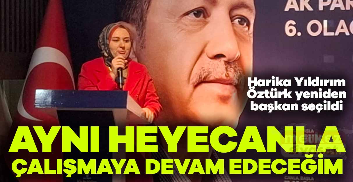 Harika Yıldırım Öztürk yeniden başkan seçildi