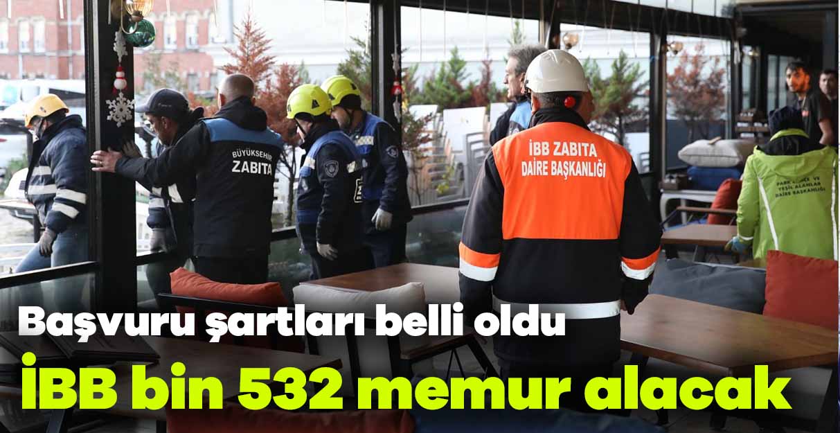 İBB bin 532 memur alacak