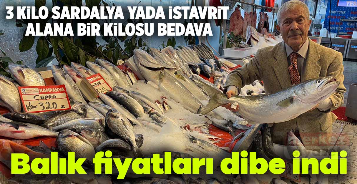 Balık fiyatları dibe indi