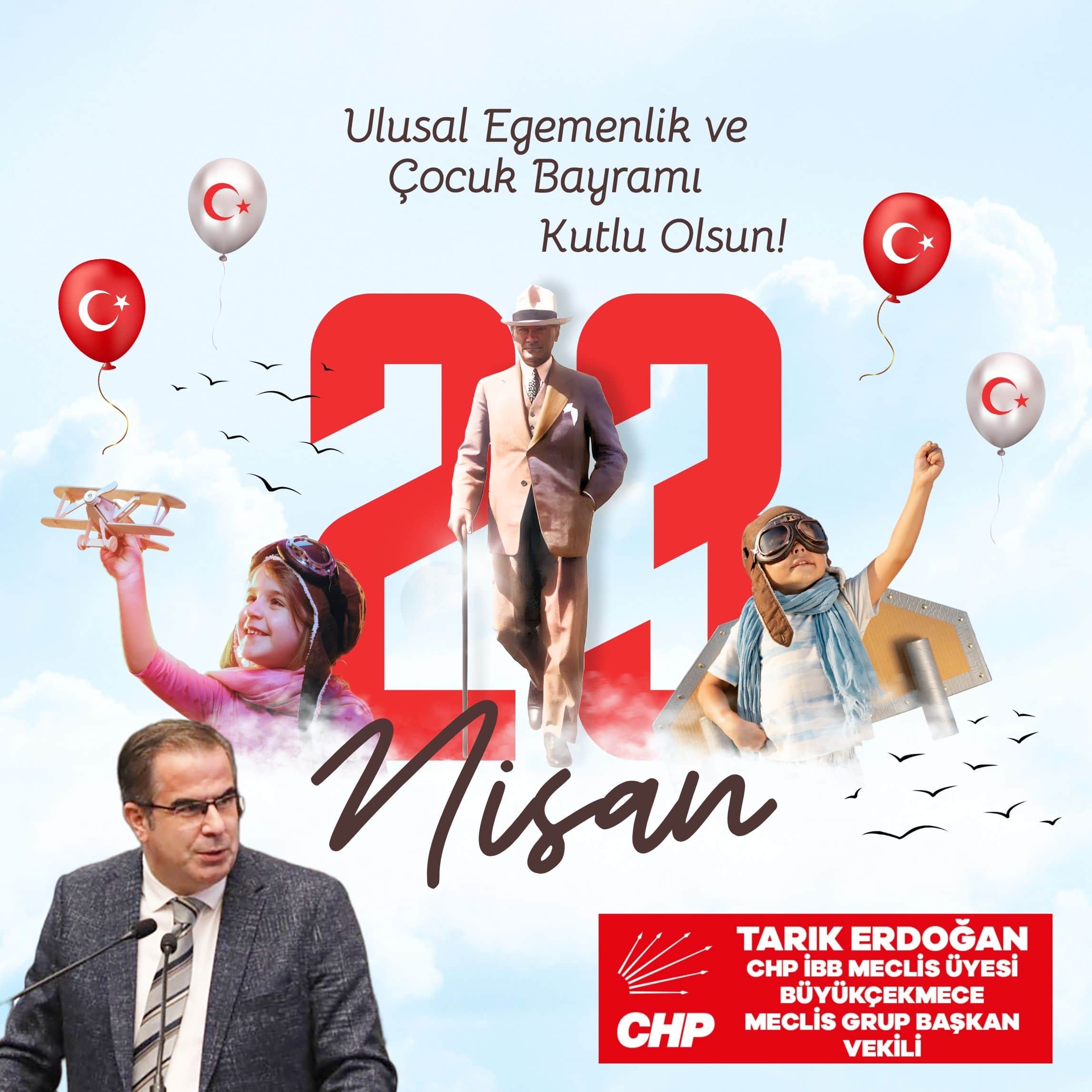 Tarık Erdoğan’dan 23 Nisan mesajı
