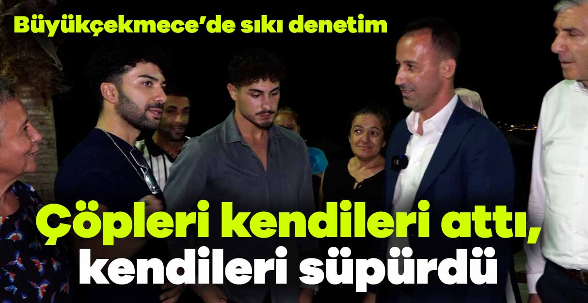 Çöpleri kendileri attı, kendileri süpürdü