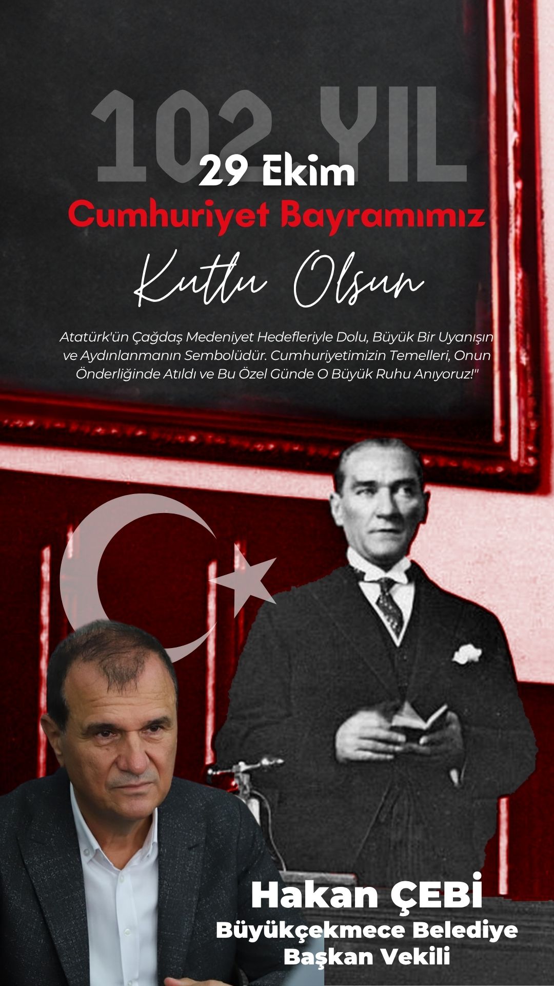 Hakan Çebi’den 29 Ekim Cumhuriyet Bayramı mesajı