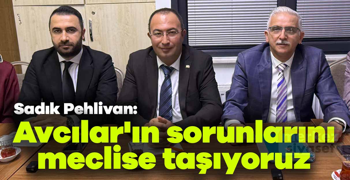 Sadık Pehlivan: Avcılar’ın sorunlarını meclise taşıyoruz