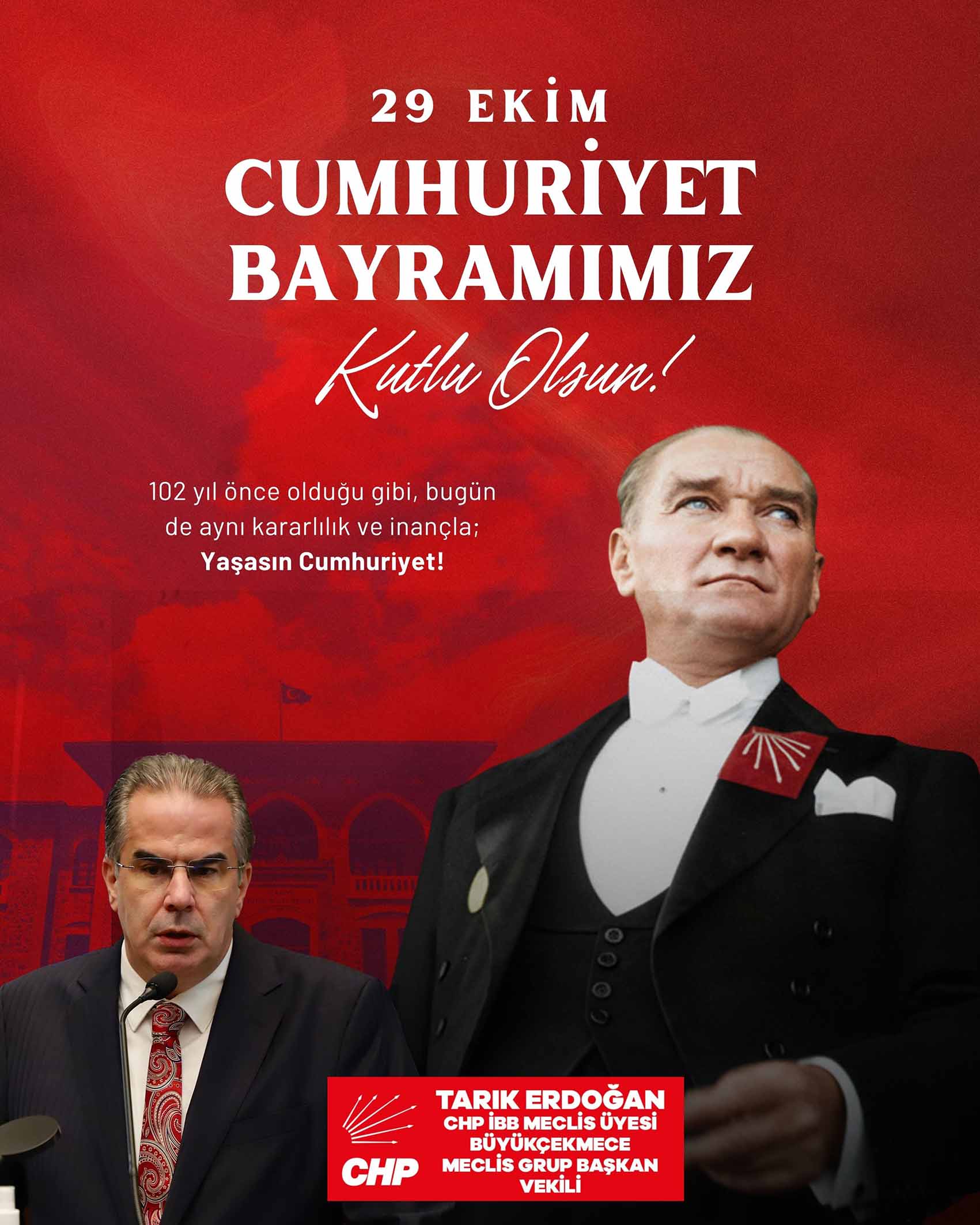 Tarık Erdoğan’dan 29 Ekim Cumhuriyet Bayramı mesajı