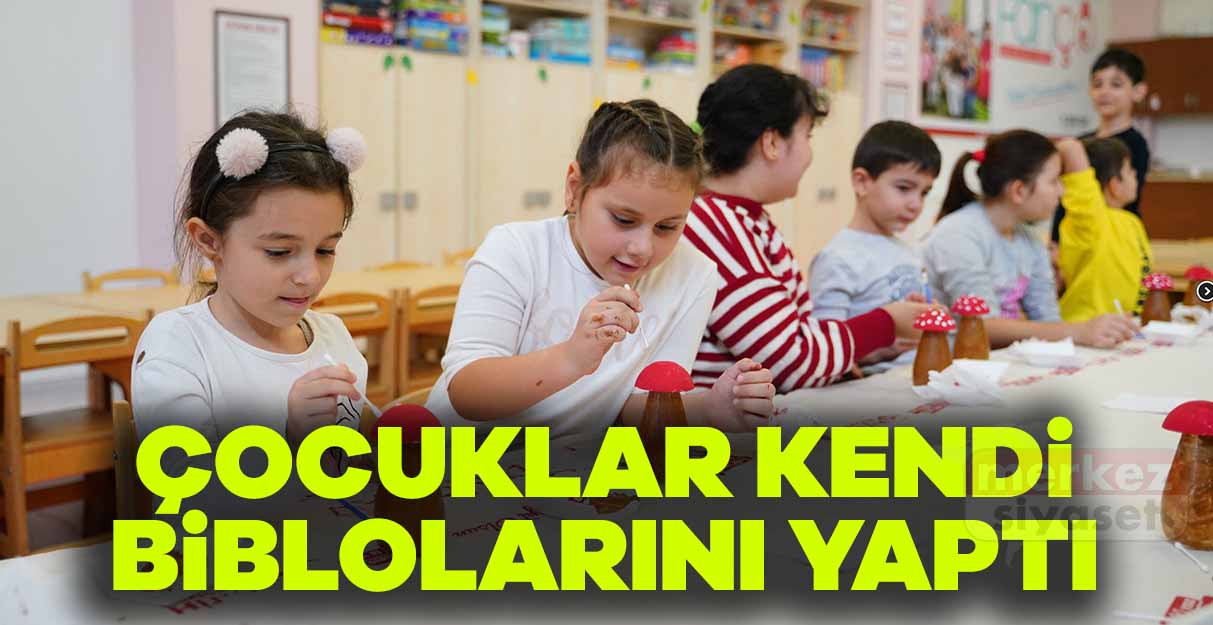 Çocuklar kendi biblolarını yaptı