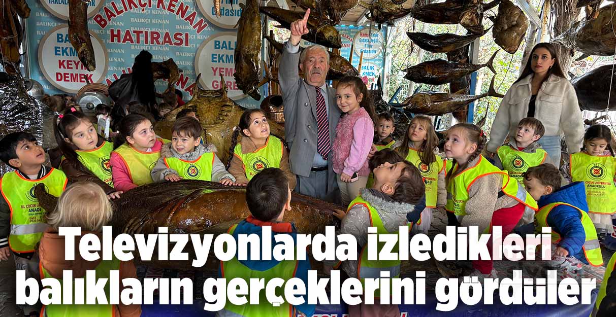 Televizyonlarda izledikleri balıkların gerçeklerini gördüler
