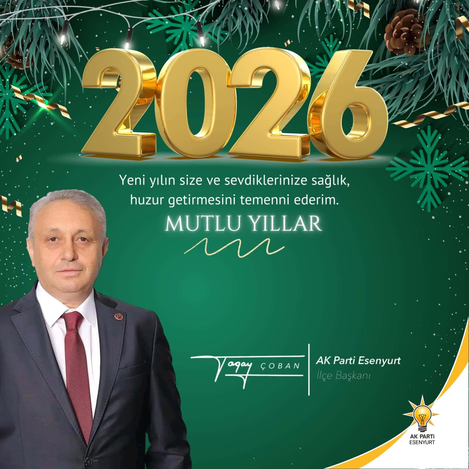 Togay Çoban’dan yeni yıl mesajı