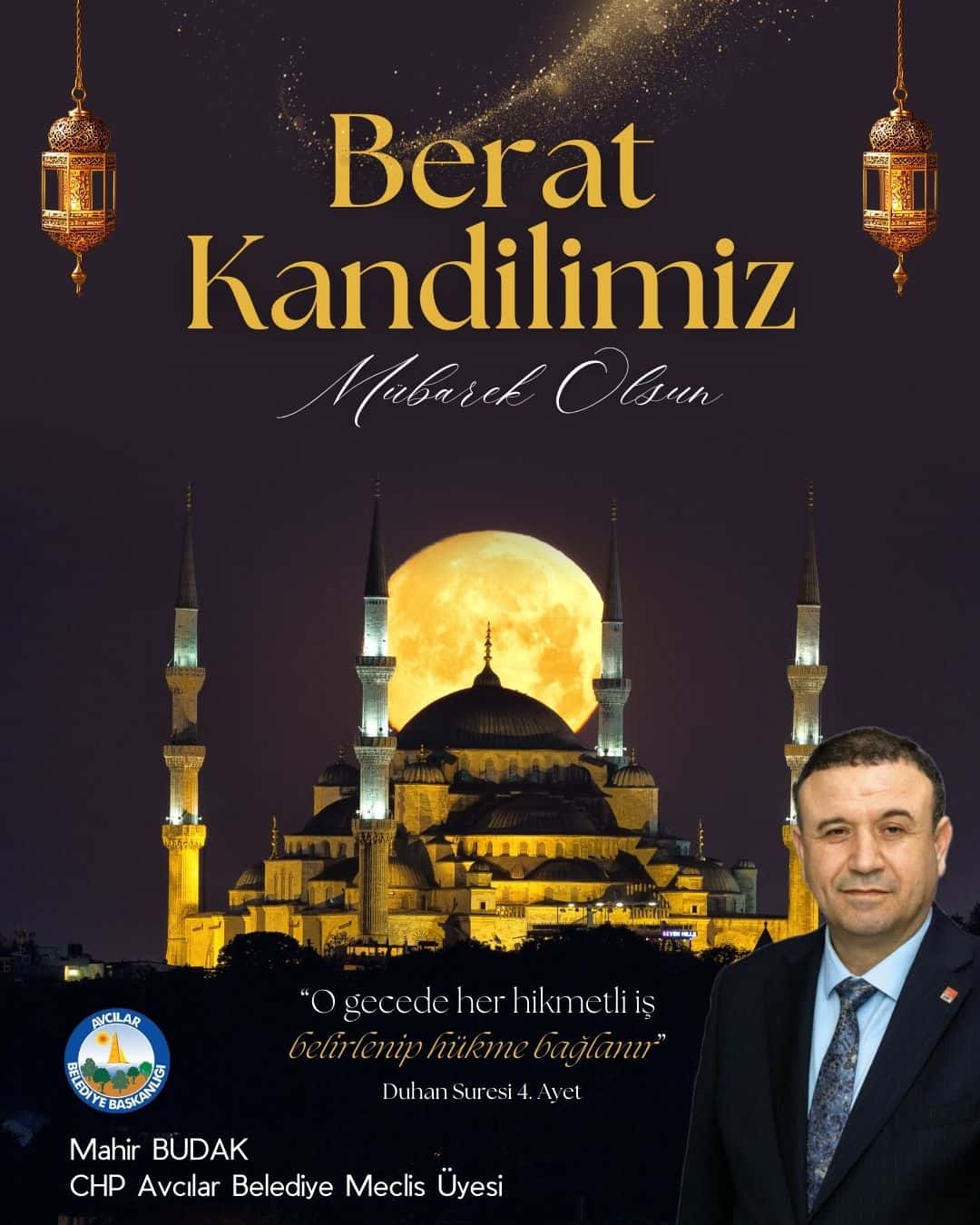 Mahir Budak’tan Berat Kandili mesajı