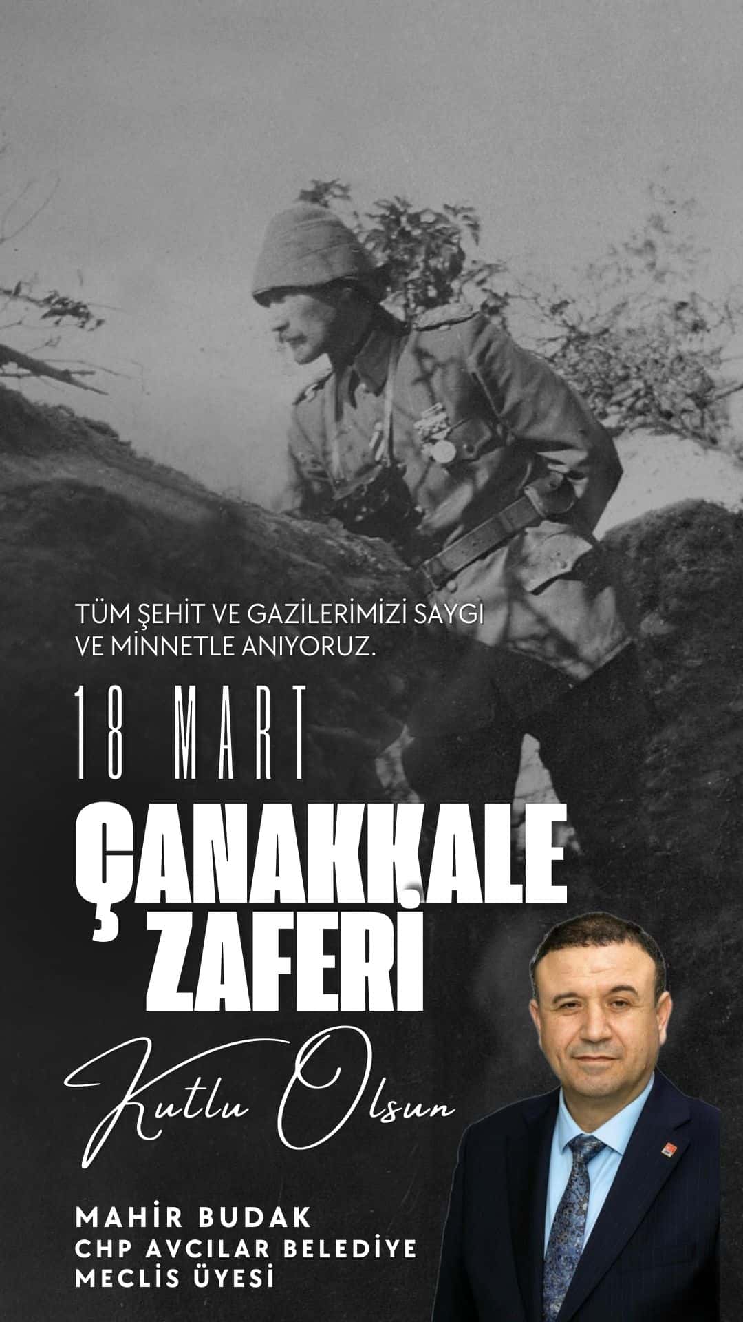 Mahir Budak’tan Çanakkale Zaferi mesajı