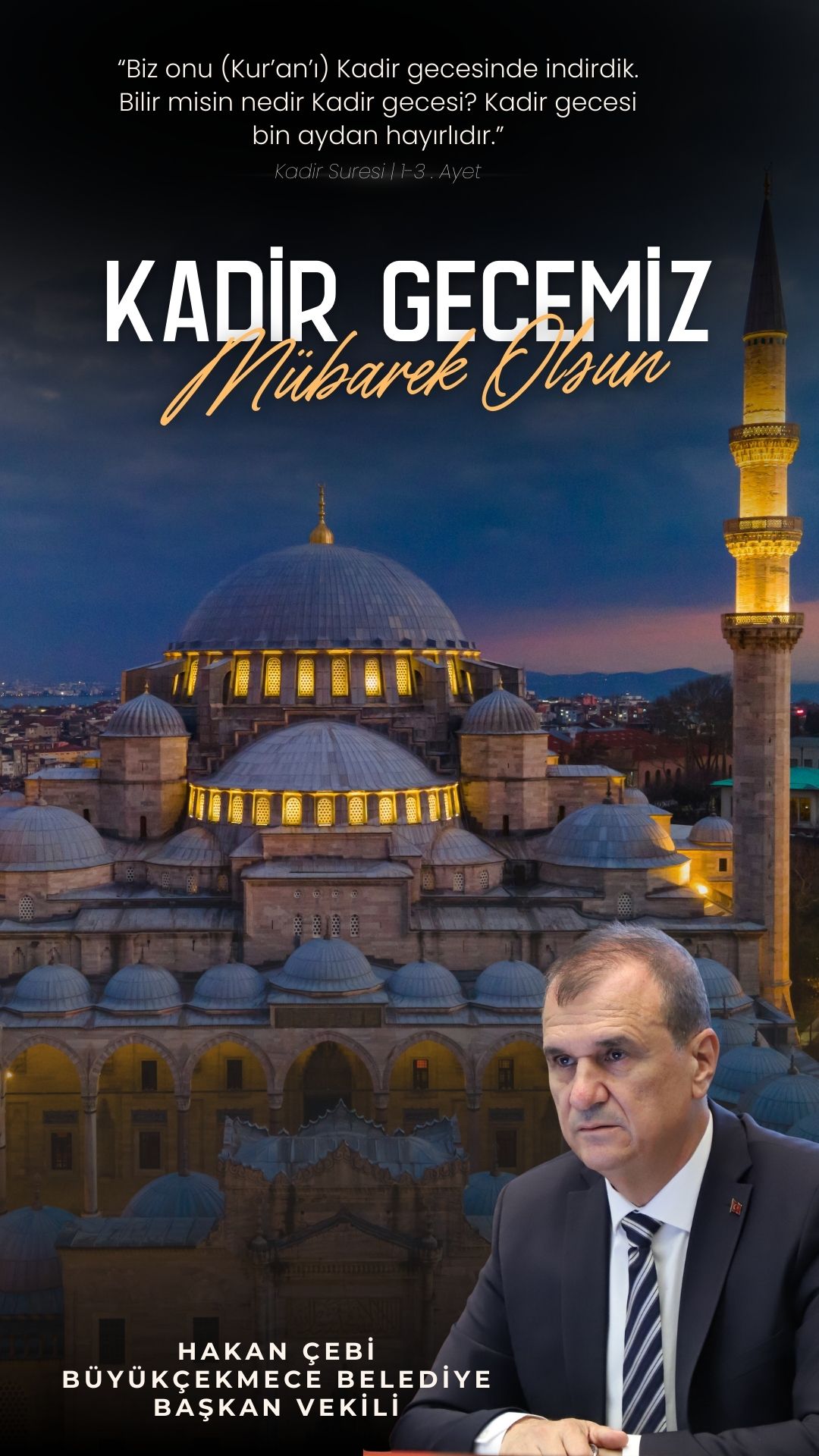 Hakan Çebi: Kadir gecemiz mübarek olsun