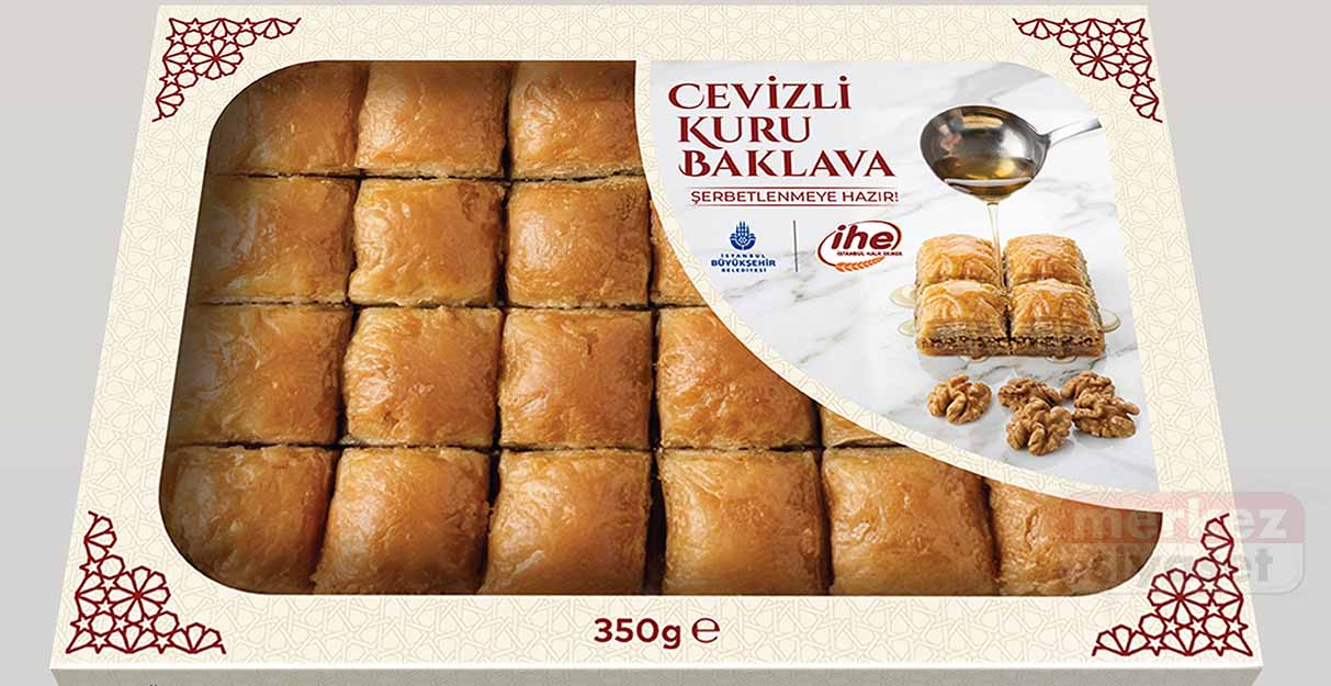 İBB Halk Ekmek’ten cevizli baklava